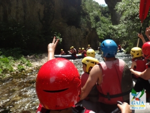 Rafting for families with children